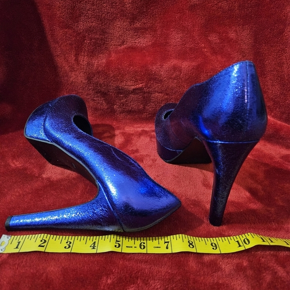 Guess Women's Glittery Electric Blue Stiletto-Size 10 - Picture 10 of 11